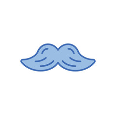 Moustache icon vector stock illustration
