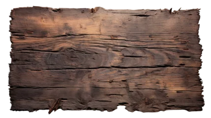 Foto op Canvas Close-up view of detailed burnt wood grain texture © Yeti Studio