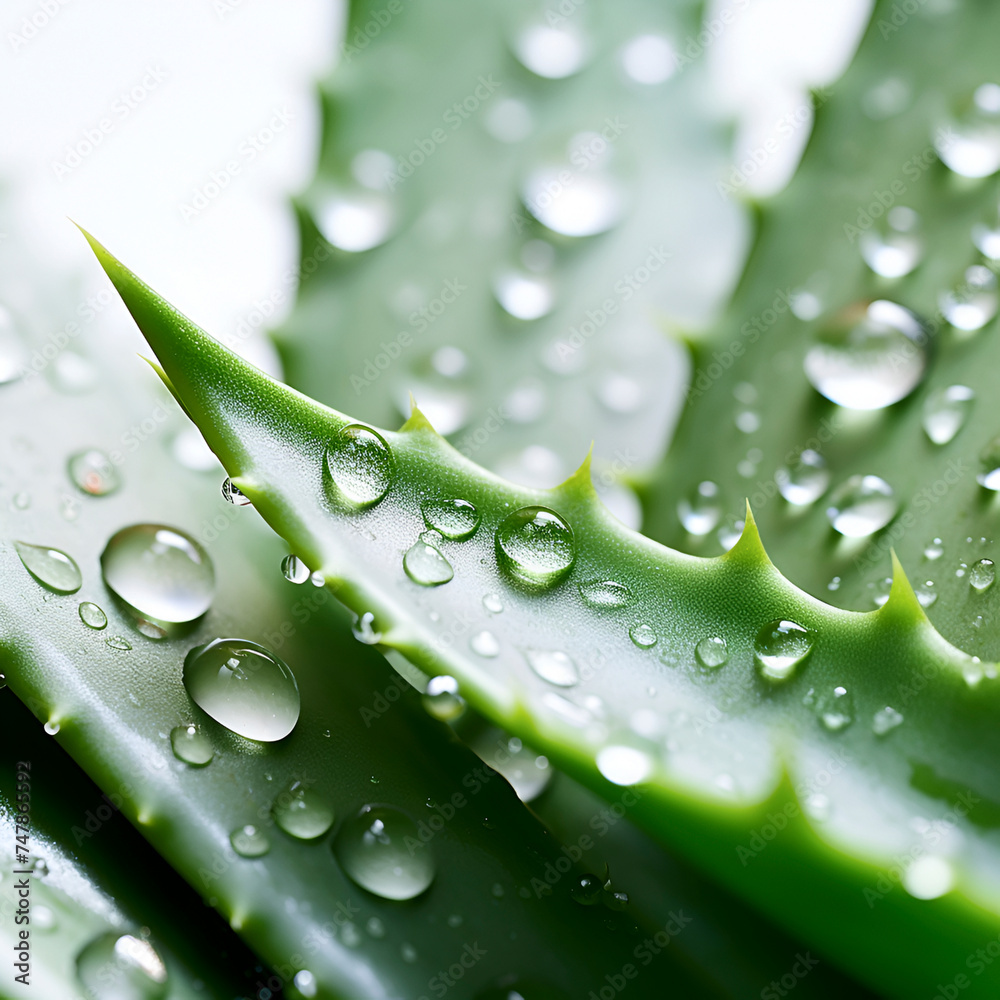 Poster Aloe vera flower closeup