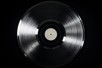 a close up of a record
