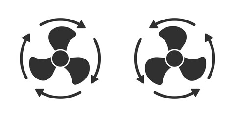 Fan rotation direction icon vector illustration