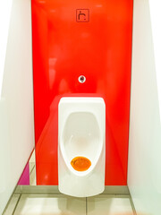 Urinal in public restroom in Paris Orly Airporrt