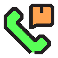 delivery call icon illustration