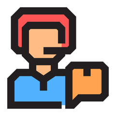 call center icon illustration