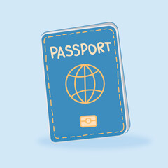 Passport vector illustration