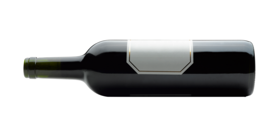 Bootle of wine lying down