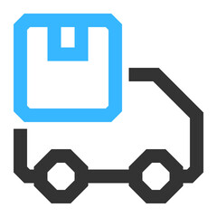 delivery truck icon illustration