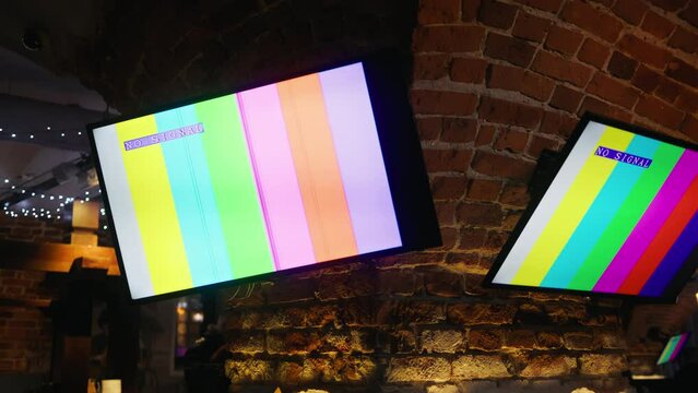 Screen issues: Not working with Distortions and Interferences on TV. Color frame for customizing TV colors