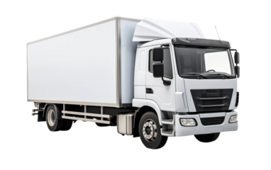 White Truck. A white truck is displayed against a plain white background. The truck appears clean and is positioned centrally in the image, with no other objects present.