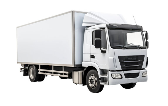 White Truck. A white truck is displayed against a plain white background. The truck appears clean and is positioned centrally in the image, with no other objects present.