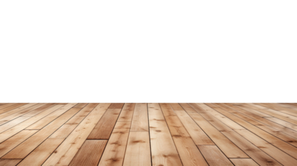 Wooden floor in warm tones, cut out