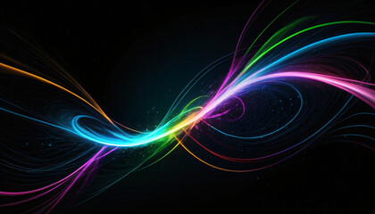 光 フラクタル デザイン 背景画像 Generative AI