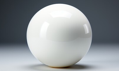 White Ball on Table