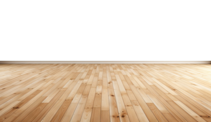 Wooden floor in warm tones, cut out