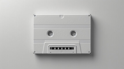Obraz premium whtie cassette isolated on white background, mock up 