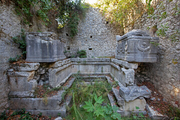 Olympos Ancient City in Antalya, Turkey.