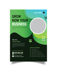 Clean Stylish Business Flyer Design or Creative Business Leaflet Unique Design Business Poster 