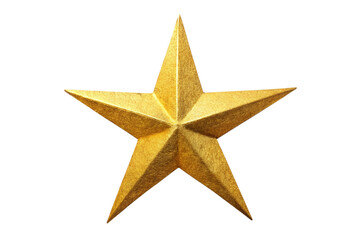 Obraz premium golden star on a transparent background