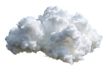 white cloud on a transparent background