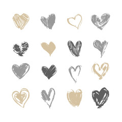 Heart Collection - Hand-Drawn Vector Illustrations