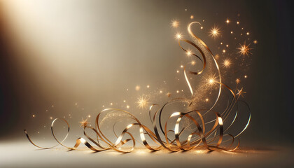 explosion de confettis, étoiles, serpentin, idéal pour carte de vœux, invitation a un évènements, ou arrière-plan festif