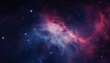 Fototapeta na wymiar Colorful space galaxy cloud nebula. Stary night cosmos. Universe science astronomy