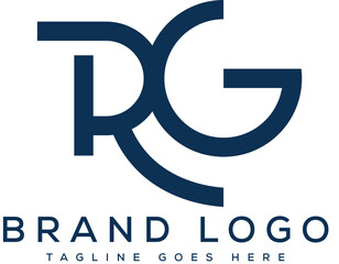 Letter RG logo design vector template design for brand