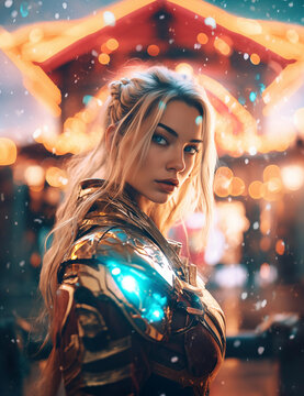 RPG DND fantasy character for Dungeons and Dragons, Roleplay, Avatar, Female, Hero, Adventurer, Valkyrie, Goddess
