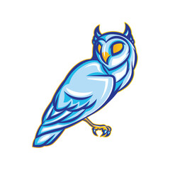 Owl mascot logo design