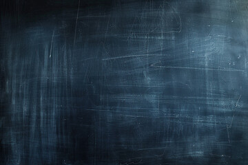 close up horizontal image of a school blackboard with signs of chalk left on it. Generative AI