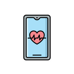 Healthcare App icon vector stock illustration