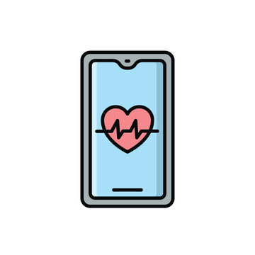 recommend clip art: Healthcare App icon vector stock illustration