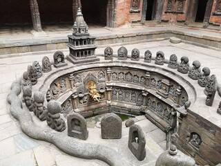 Sunken water tap at Sundari Chowk in Patan Durbar Square.