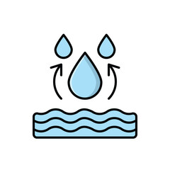 Water Resource Management icon vector stock illustration