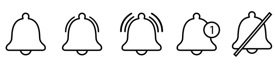 Notification icon vector set. alarm illustration sign collection. Message symbol or logo.