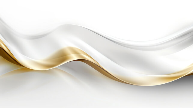 Luxury white background with golden line