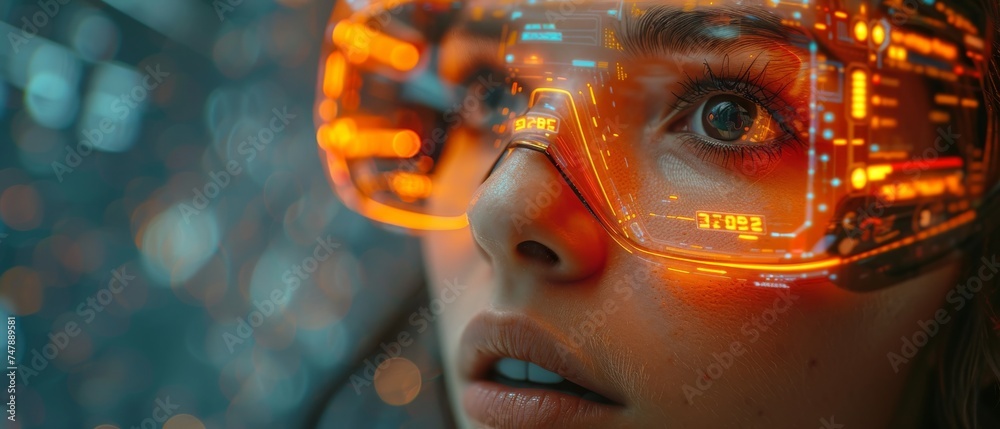 Aufkleber digital technology, internet connection, big data, digital marketing, iot internet of things. backgr