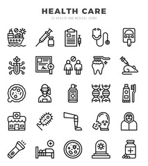 HEALTH CARE Icon Bundle 25 Icons for Websites and Apps