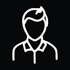 personal profile icon outline