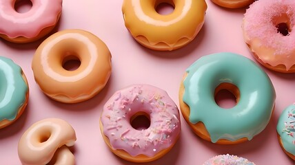 Donuts With Sprinkles.Generative AI