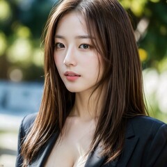 Fototapeta premium スーツ姿のお姉さん