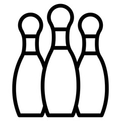 bowling pins line