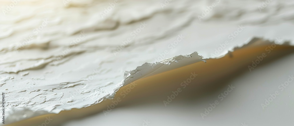 Poster an image of white paper texture or cardboard surface from a paper box may be used for the background