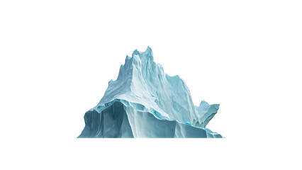 Iceberg cut out. Isolated iceberg on transparent background