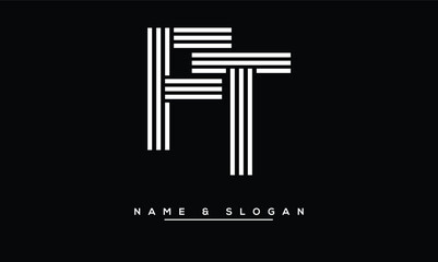 FT,  TF,  F,  T  Abstract  Letters Logo Monogram