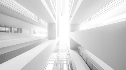 An abstract of white space architecture from the perspective of future design