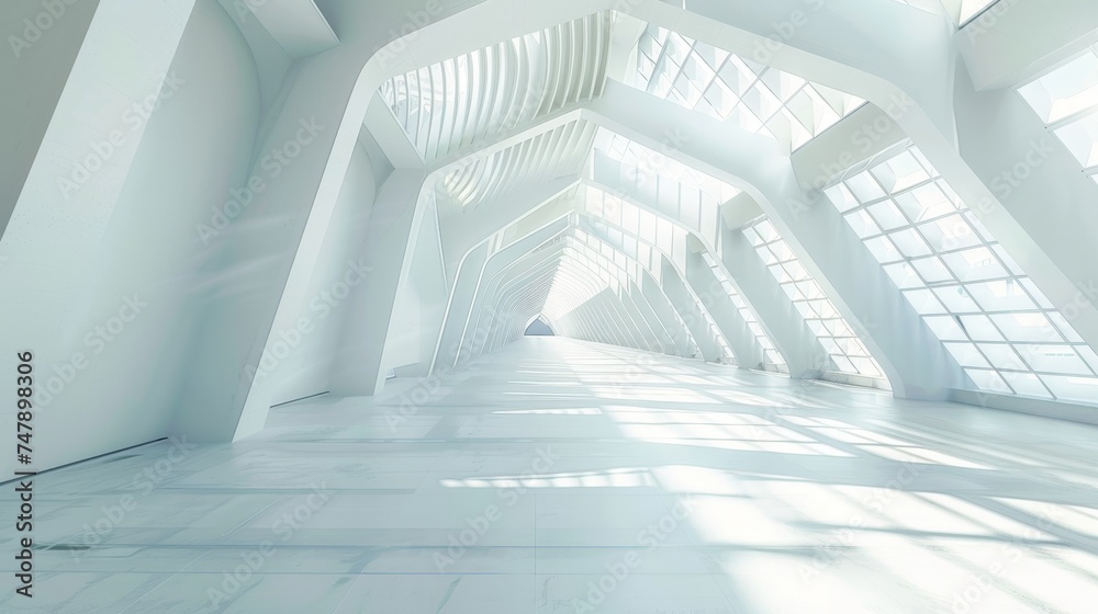 Aufkleber white space architecture in perspective of future design