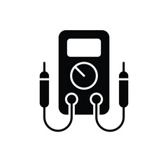 Voltmeter icon vector stock illustration