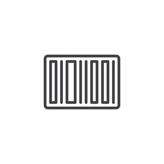 Barcode line icon