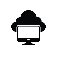 Cloud Computing icon vector stock illustration